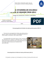 Analiza Vitaminelor Prin HPLC