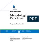 Modul 1 - Metodologi Penelitian - Ali Sunandar