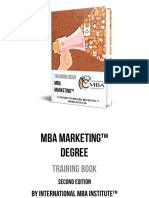 MBA Marketing Degree Training Book