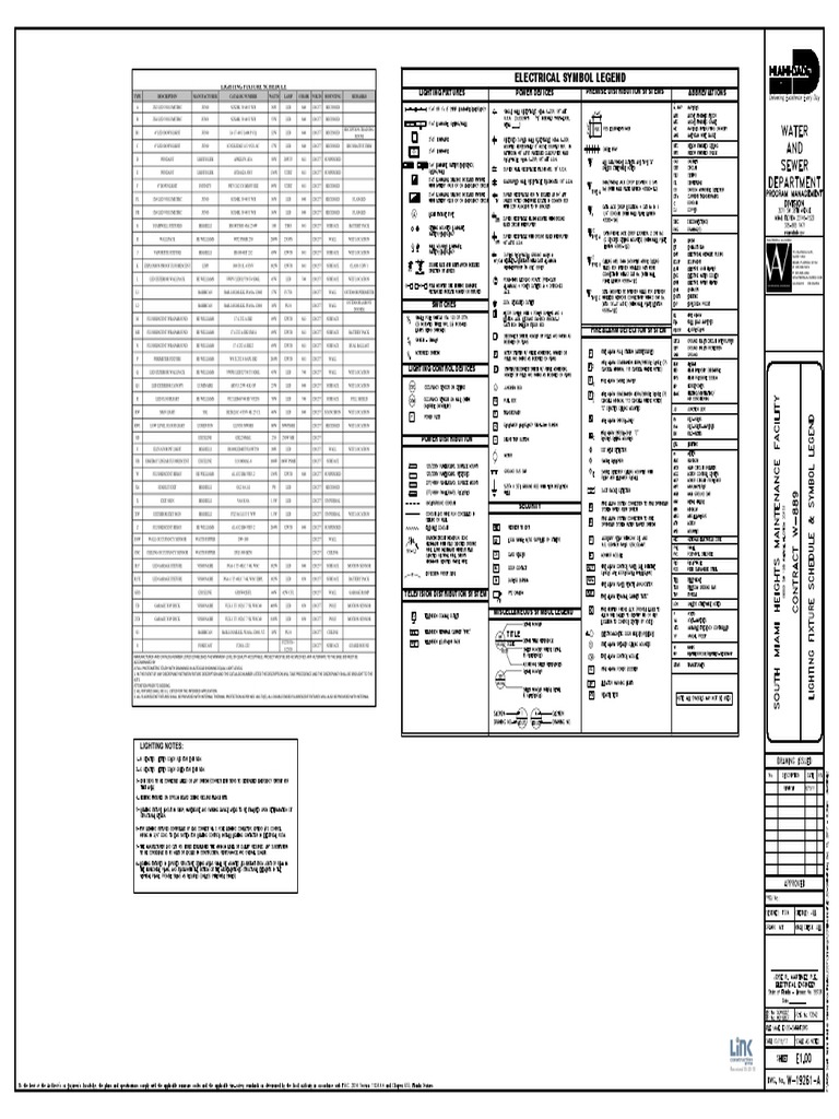 074 E1.00 Lighting Fixture Schedule Symbol Legend | PDF