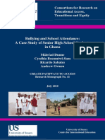 Bullying and School Attendance: A Case Study of Senior High School Students in Ghana