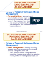 Scope and Significance of Personal Selling and Sales Management