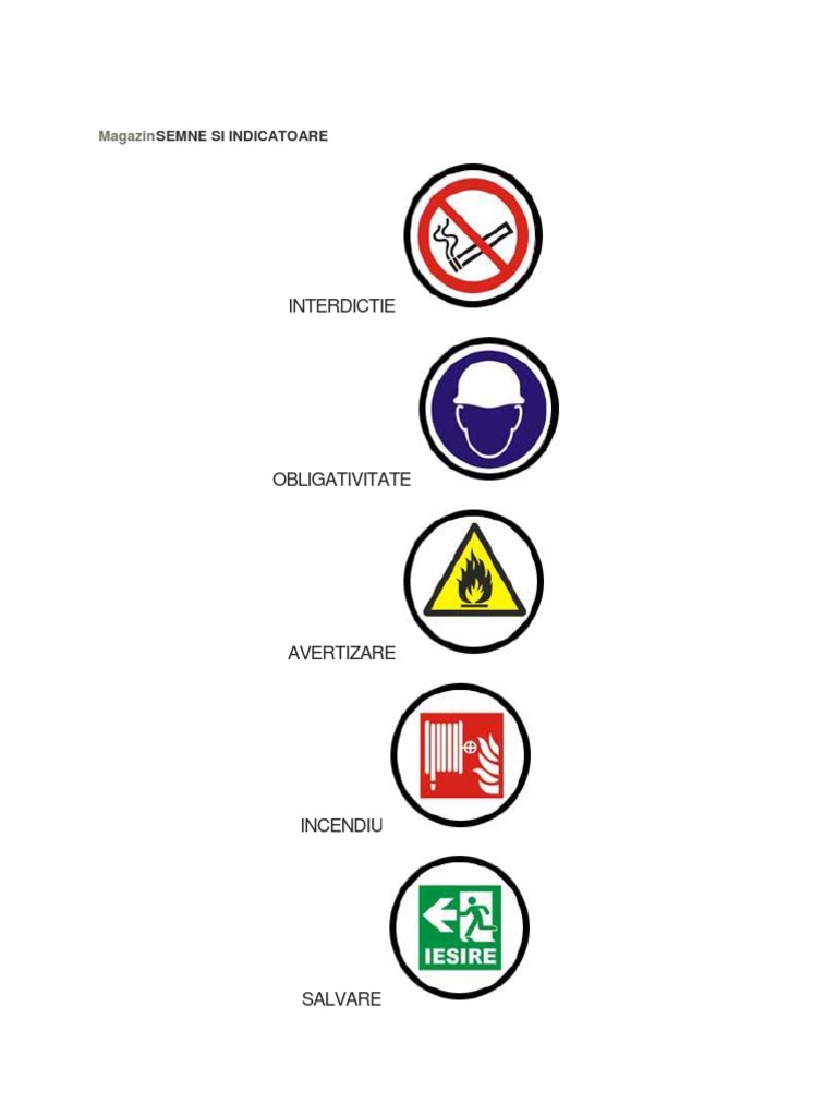 Semne Si Indicatoare | PDF