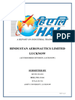 Hindustan Aeronautics Limited Lucknow: A Report On Industrial Training in