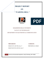 Project Report ON " Warning Bell "