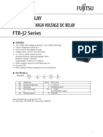 Power Relay FTR-J2 Series: Ultra Small High Voltage DC Relay