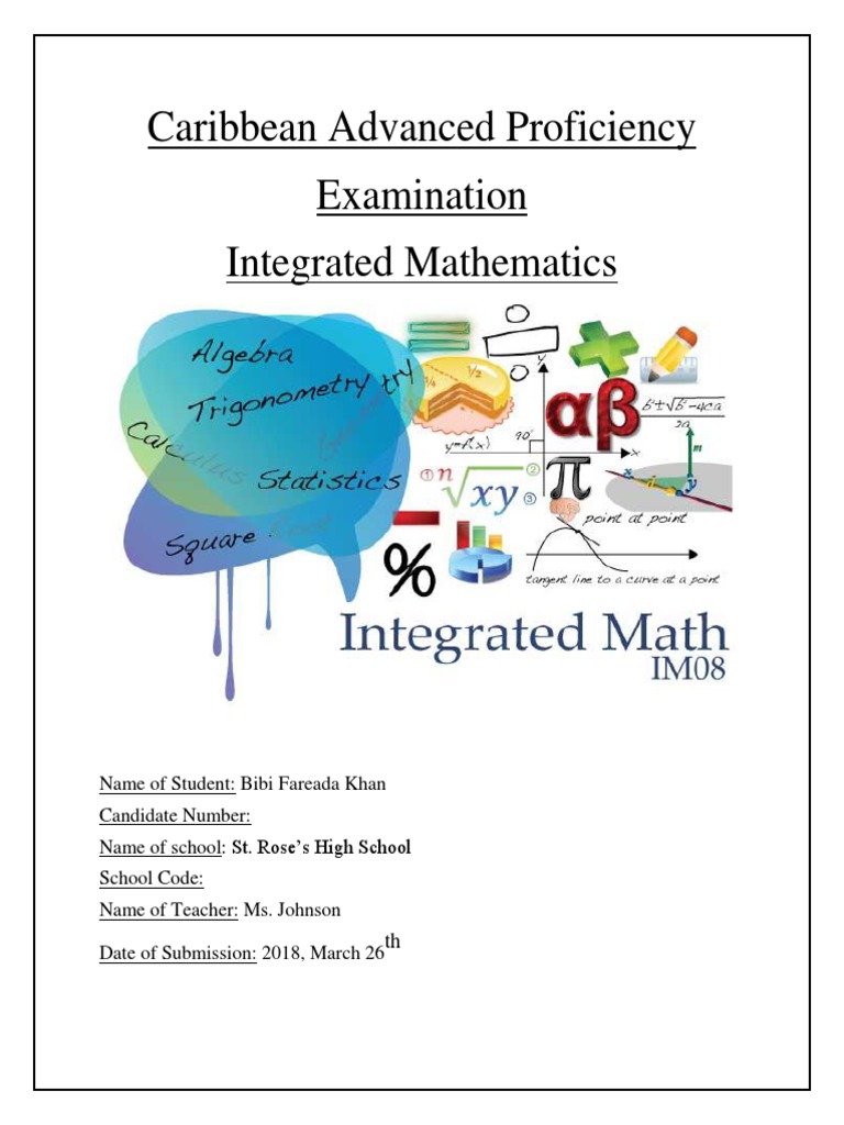 Caribbean Advanced Proficiency Examination Integrated Mathematics | PDF ...