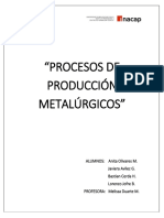 Procesos de Producción Metalúrgicos