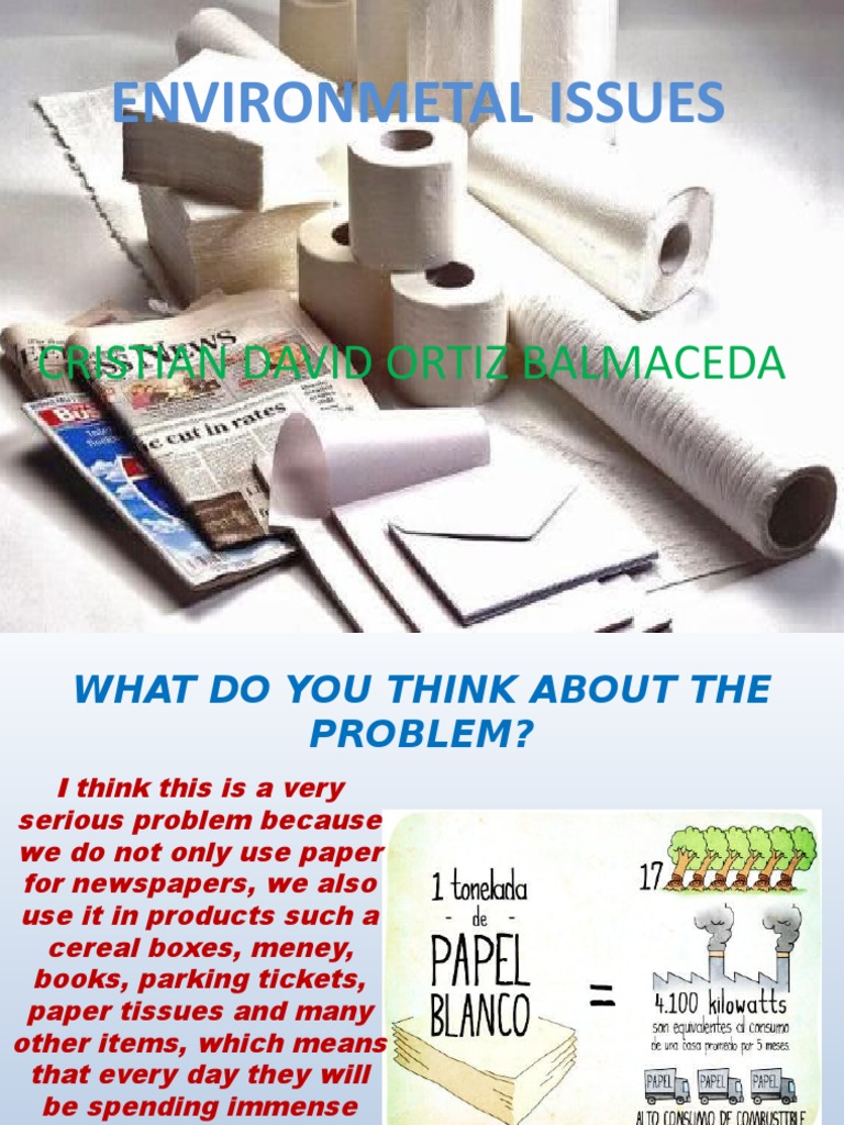 Reducing Paper Waste Awareness | PDF | Recycling | Human Impact On The ...
