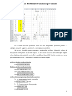 Tema: Probleme de Analiză Operaţioală: A) Să Se Calculeze Media Prifiturilor