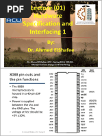 ECE404 Microprocessors Design and Interfacing - Lec 01 - Hardware Specs