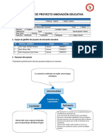 Esquema Proyecto Innovacion Educativa