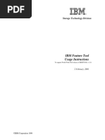 IBM Feature Tool Usage Instructions: Storage Technology Division