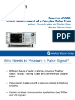 4500B Power Measurement of Complex Pulse Train