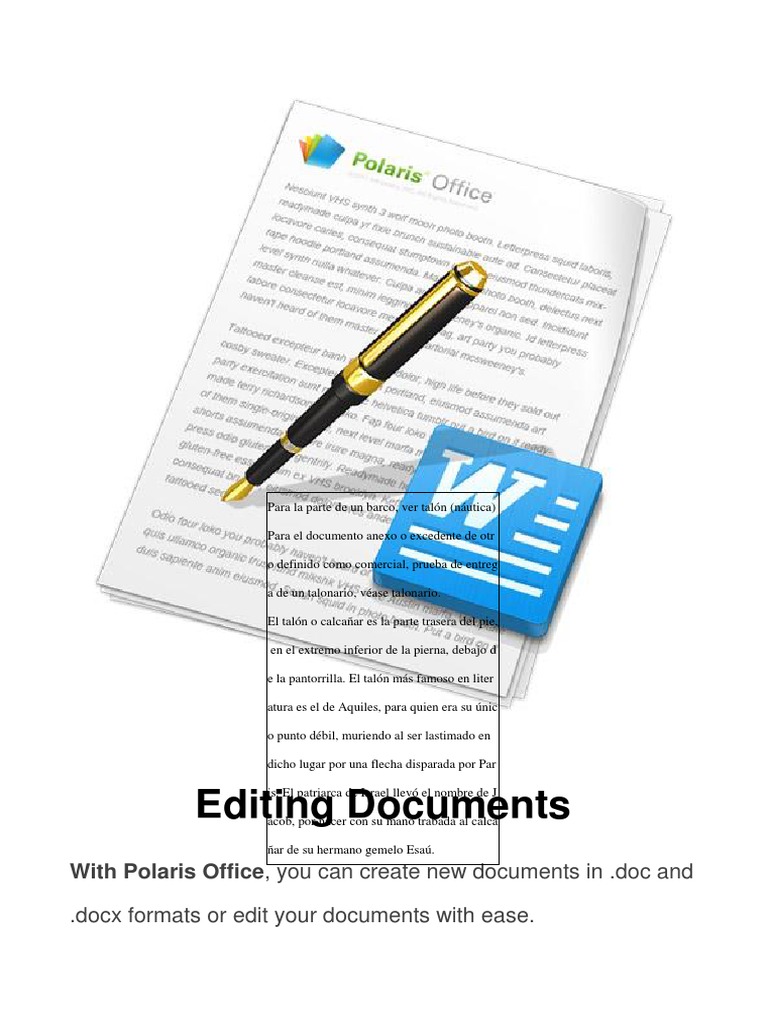 Polaris Office Document Editing Guide | PDF | Icon (Computing ...