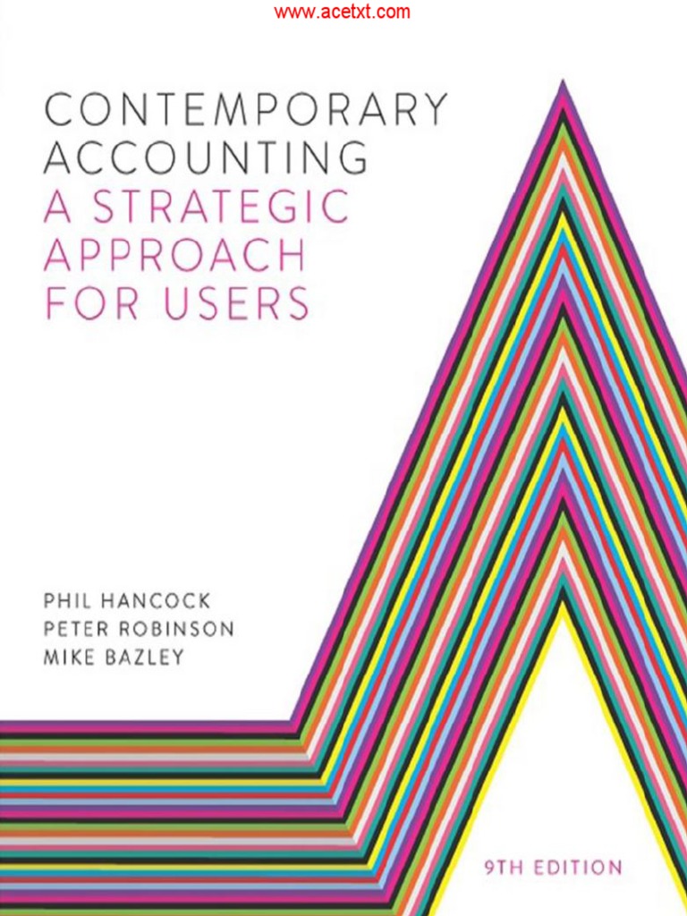 Sample Contemporary Accounting A Strategic Approach For Users 9th 9E2