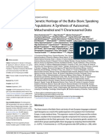 Genetic Heritage of The Balto-Slavic Speaking Populations: A Synthesis of Autosomal, Mitochondrial and Y-Chromosomal Data
