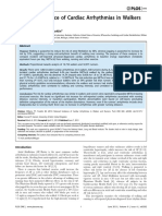 Reduced Incidence of Cardiac Arrhythmias in Walkers and Runners