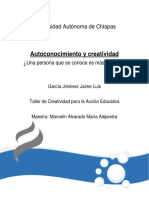 Autoconocimiento y Creatividad