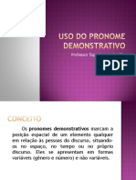 Uso Do Pronome Demonstrativo