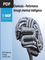 Chemicals - Performance Through Chemical Intelligence: BASF Segment Day Chemicals July 2008, London