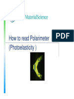 How To Read Polarimeter (Photoelasticity)