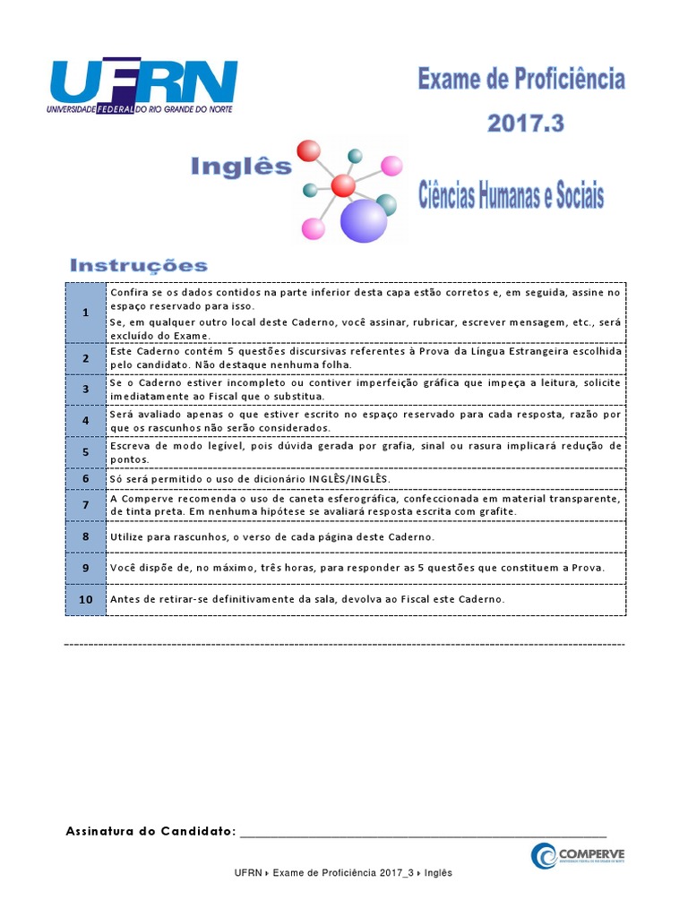 prova de proficiencia em ingles NATAL | Ciência | Semiótica