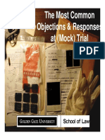 Objections and Responses Pp