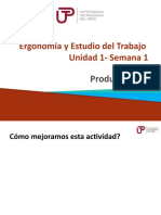 Ergonomia y Estudio del Trabajo  - Unidad 1 - Semana 01 - Sesion 1  Productividad.pptx