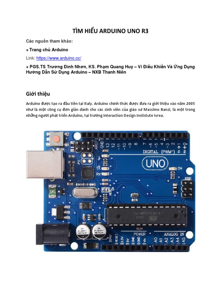 Cấu tạo Arduino Uno | PDF