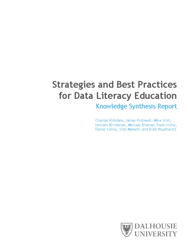 Data Literacy Pdf Pdf Literacy Competence Human Resources