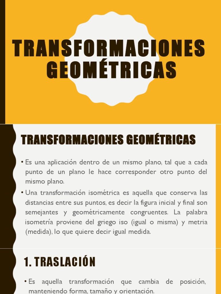 Transformaciones Geométricas PDF