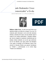 Cuando Bedenetto Croce "esponsorizaba" a Evola | Biblioteca Evoliana