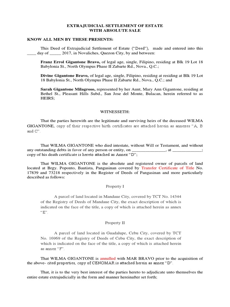 Bravo Ejse | PDF | Inheritance | Property