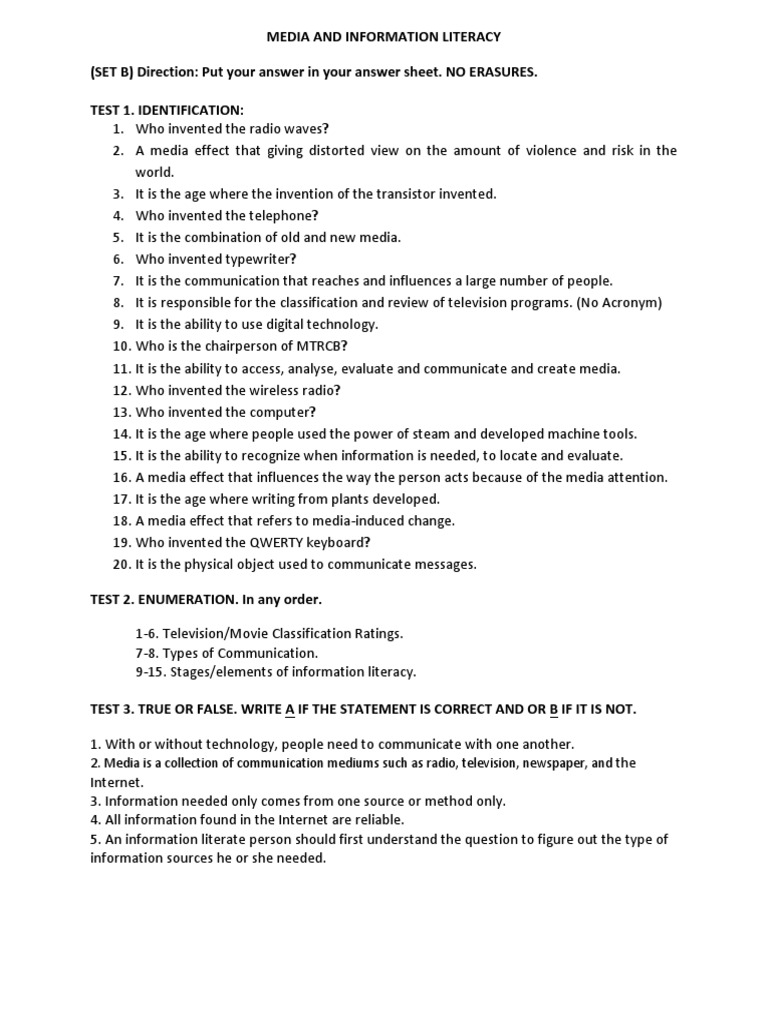 Media and information literacy definition image