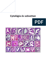 Cytológia És Szövettan Kidolgozott PDF