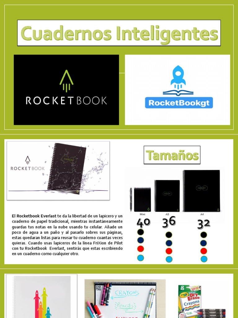 Presentación RocketBook | PDF | Cuaderno | Papel