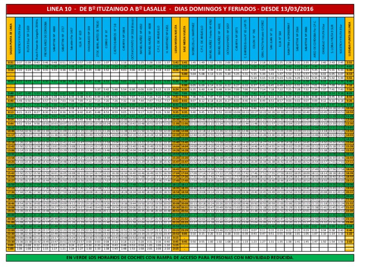 horario