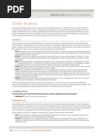 DRAMA CLUB Chapter 4: Script Analysis