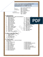 Susunan Panitia Resepsi Pernikahan