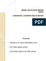 Ee6601 Solid State Drives Unit-Ii Converter / Chopper Fed DC Motor