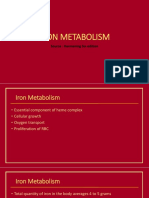 Iron Metabolism: Source: Harmening 5 Edition
