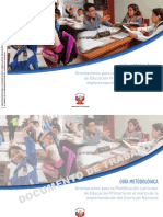 Orientaciones Planificacion Curricular Primaria PDF