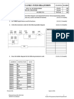 PLC Marks Sheet