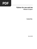 Python For You and Me: Release 0.3.alpha1