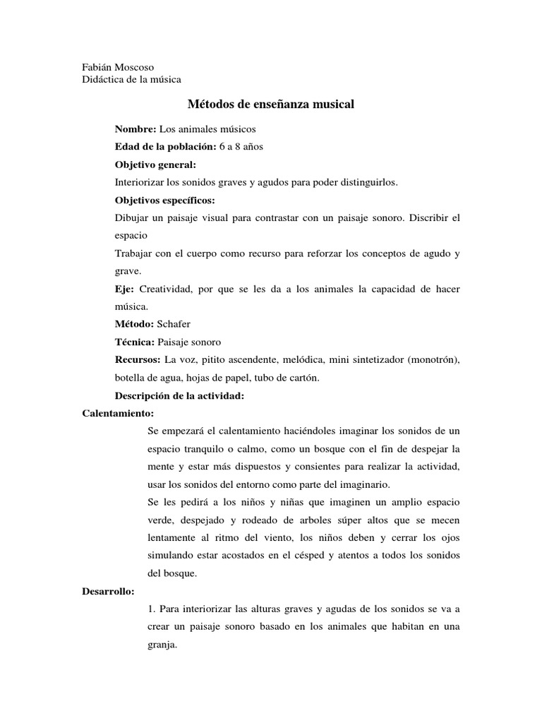 Actividad R.Murray Schafer | PDF | Ocio