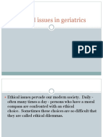 Ethical Issues in Geriatrics