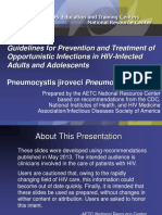 Guidelines For Prevention and Treatment of Opportunistic Infections in HIV-Infected Adults and Adolescents