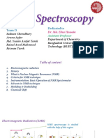 NMR Spectroscopy: Team D Dedicated To