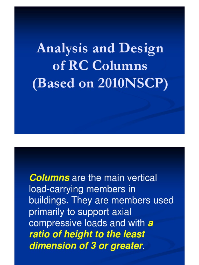 RC Column Design Guidelines and Types | PDF | Column | Strength Of ...